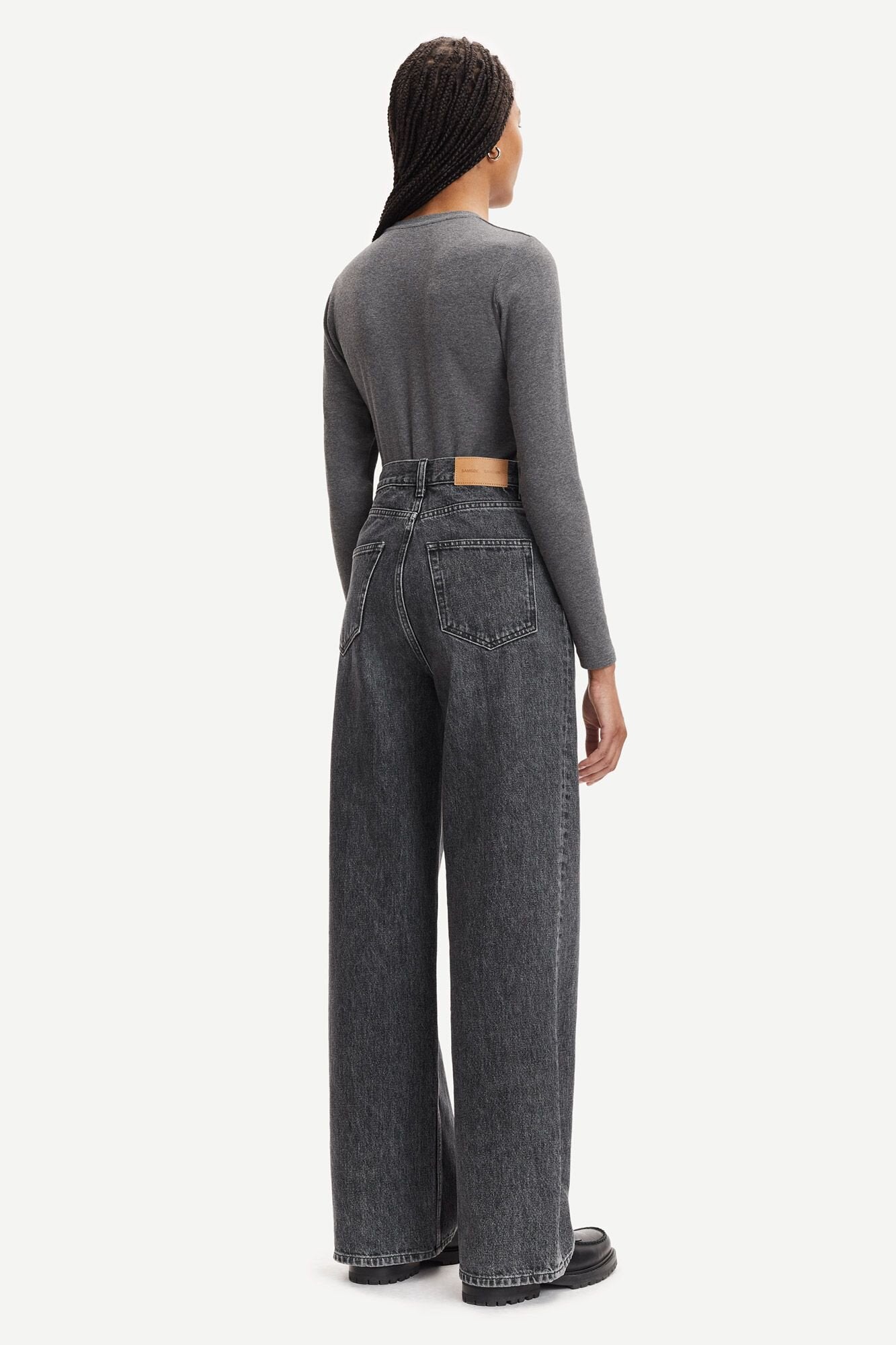 Alexa LS 7542 bluse - Dark Grey Mel